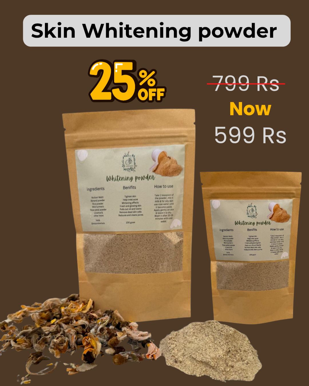 Skin Whitening Powder